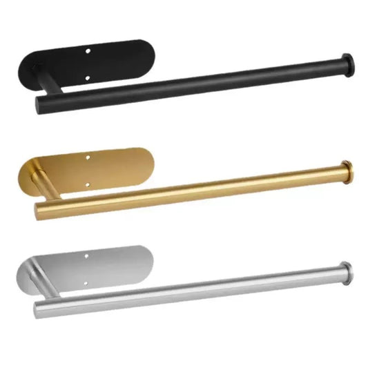 Stainless Steel Kitchen Punch-free Napkin Rack Wall Hanging Plastic Wrap Rack Storage Rag Roll Paper Rack Bathroom Towel Rack